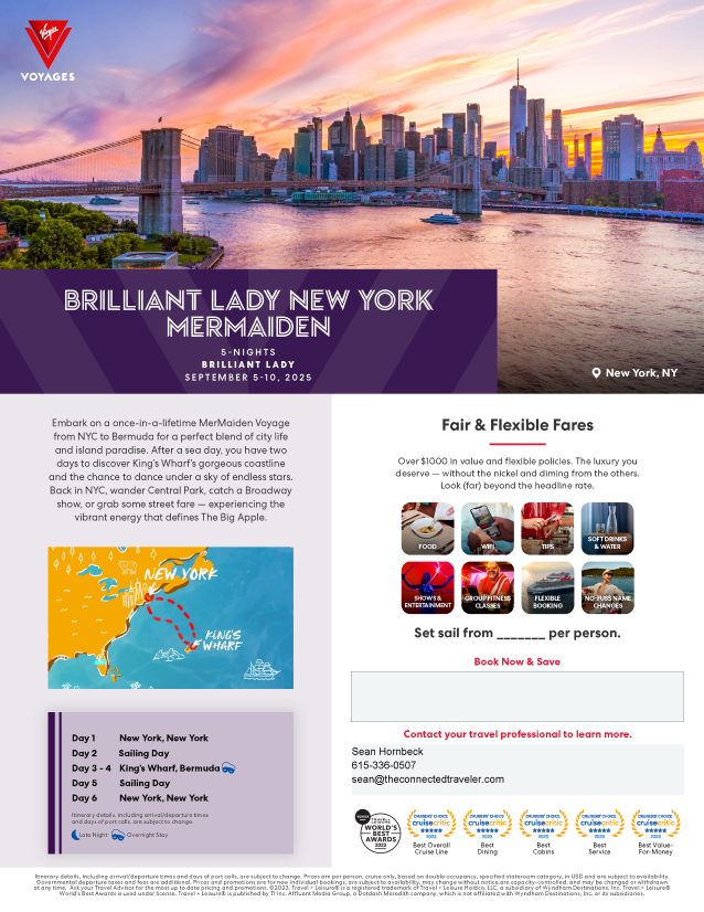 Virgin Voyages Brilliant Lady New York Mermaiden 1